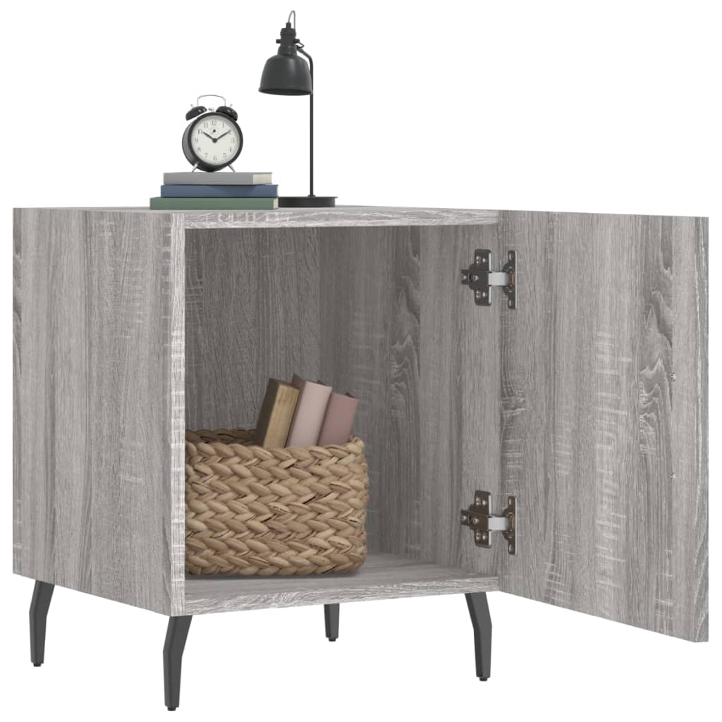 Noćni ormarići 2 kom boja hrasta 40x40x50 cm konstruirano drvo