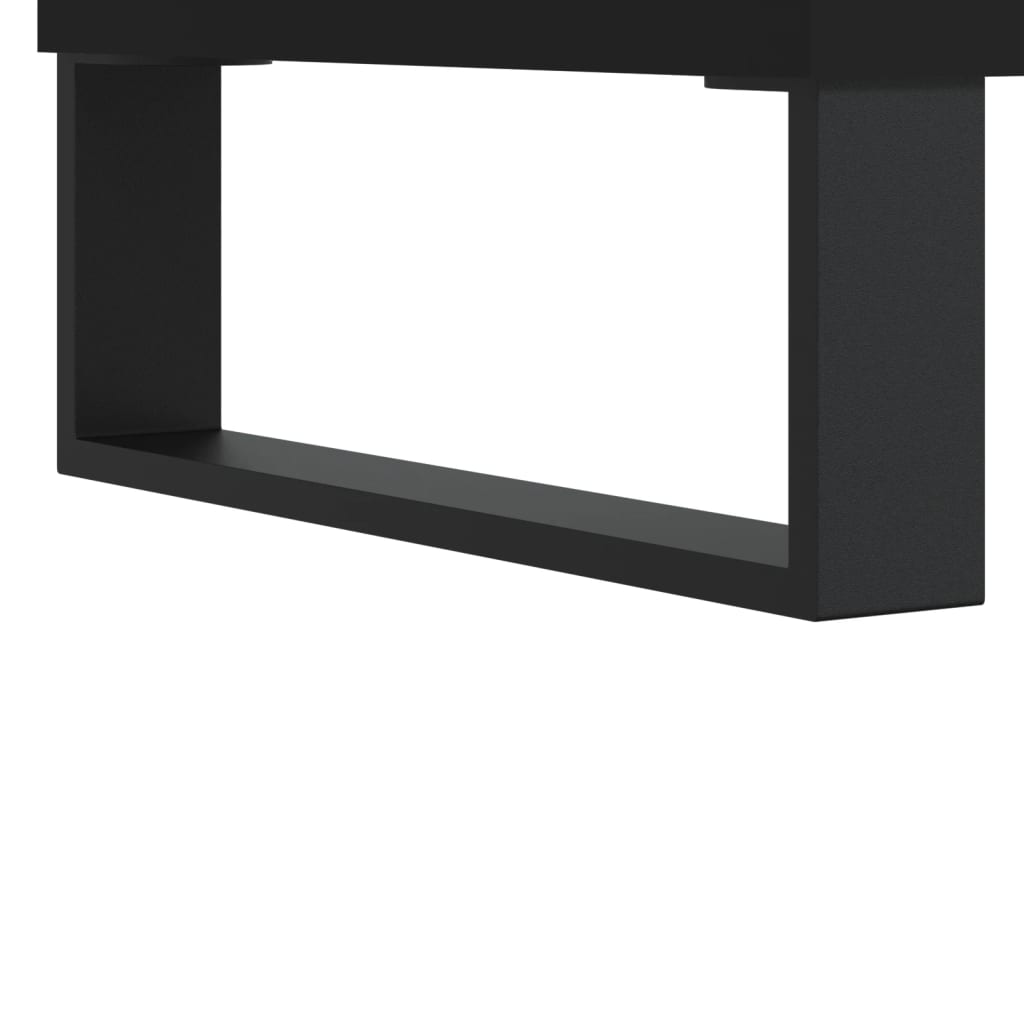 Noćni ormarići 2 kom crni 40 x 40 x 50 cm od konstruiranog drva