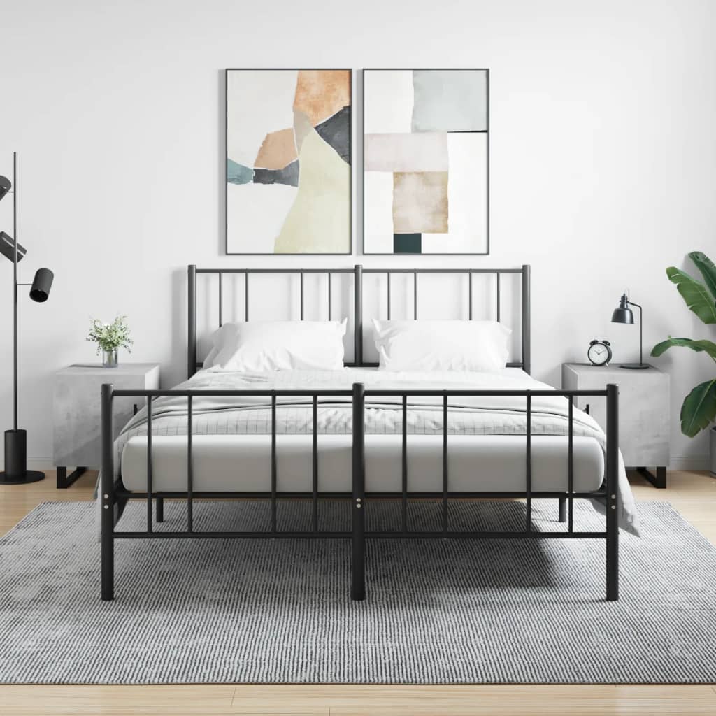 Noćni ormarići 2 kom boja betona 40x40x50 cm konstruirano drvo
