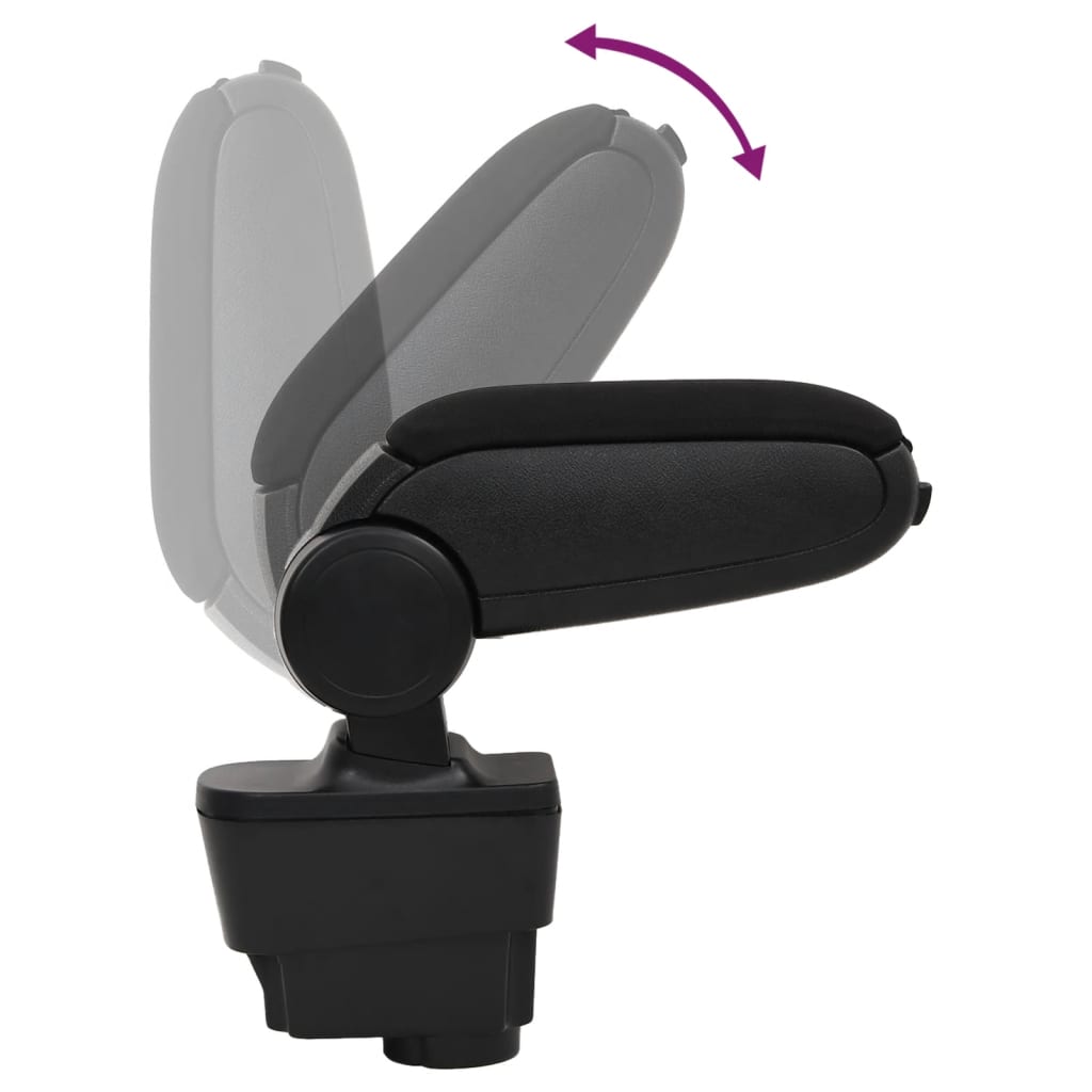 Naslon za ruke za automobil crni 11 x 35 x (32 - 49) cm ABS