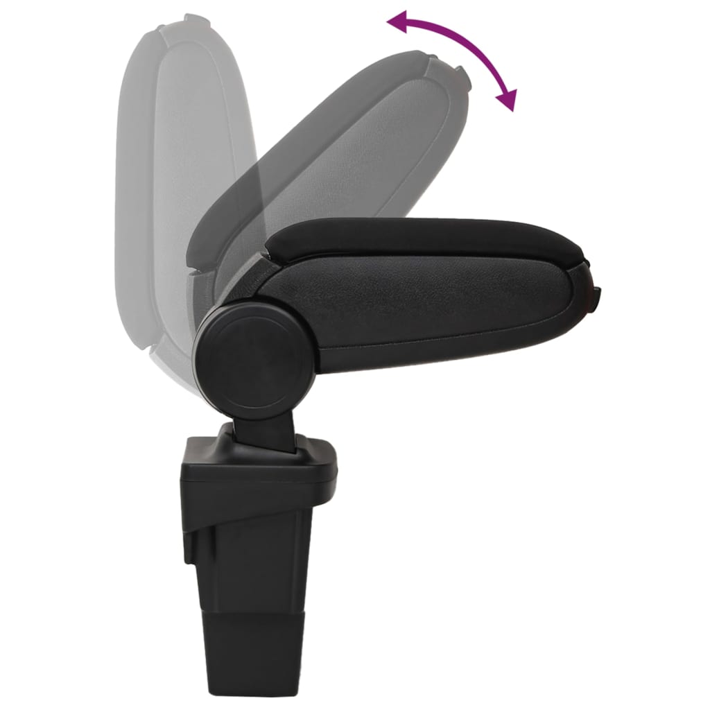 Naslon za ruke za automobil crni 17x32x(37-53) cm ABS