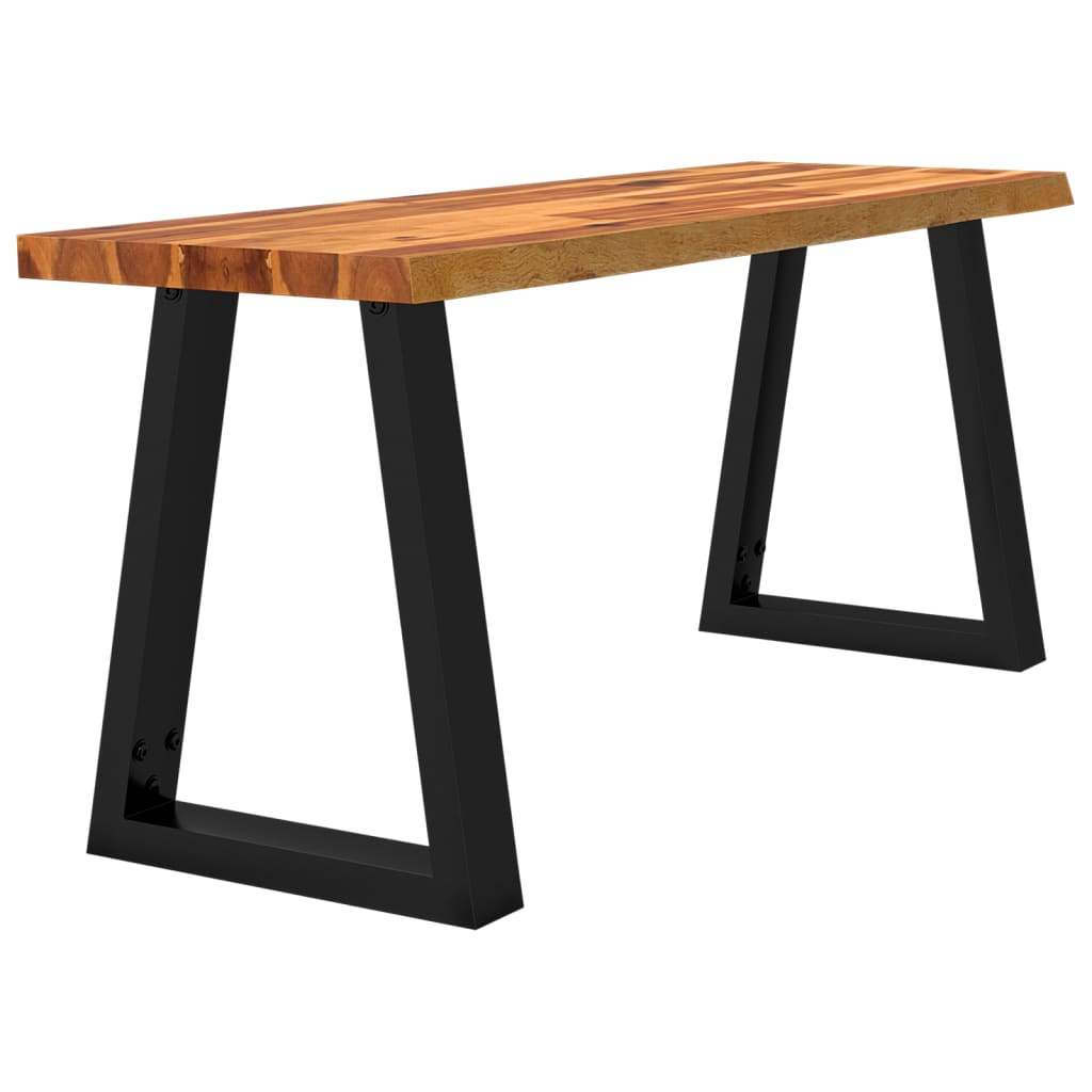 Klupa sa živim rubom 110 cm od masivnog bagremovog drva