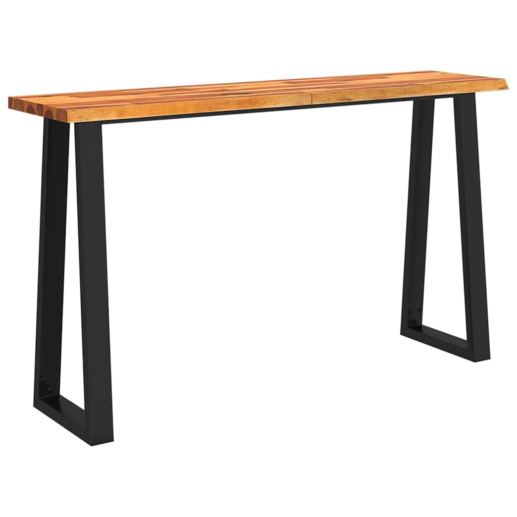 Konzolni stol sa živim rubom 140x40x80 cm masivno drvo bagrema