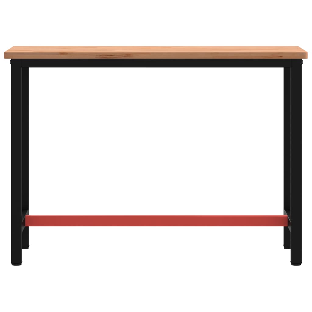 Radni stol 115x55x81,5 cm od masivne bukovine i metala