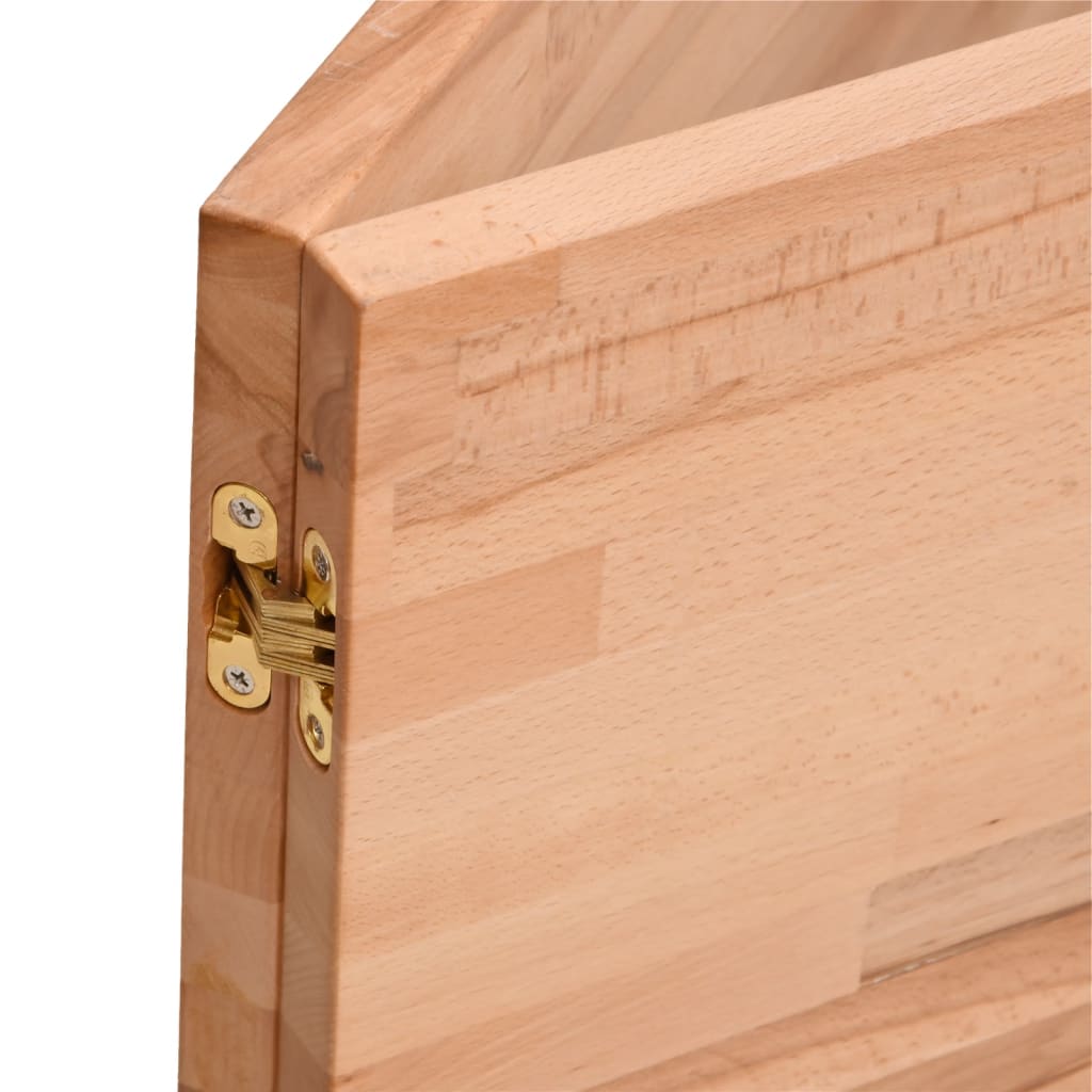 Radni stol 150x55x81,5 cm od masivne bukovine i metala
