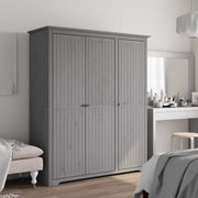 Ormar BODO sivi 146 x 53,5 x 173 cm od masivne borovine