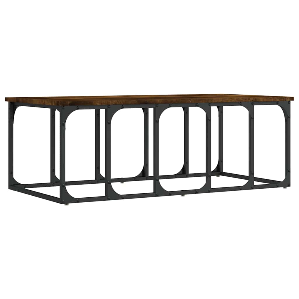 Stolić za kavu boja hrasta 100 x 50 x 35,5 cm konstruirano drvo
