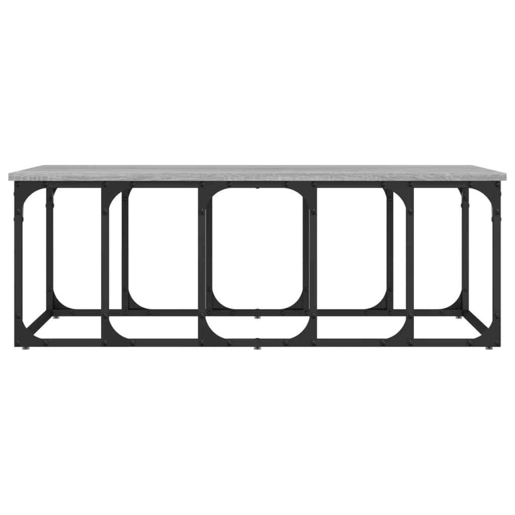 Stolić za kavu siva boja hrasta 100x50x35,5cm konstruirano drvo