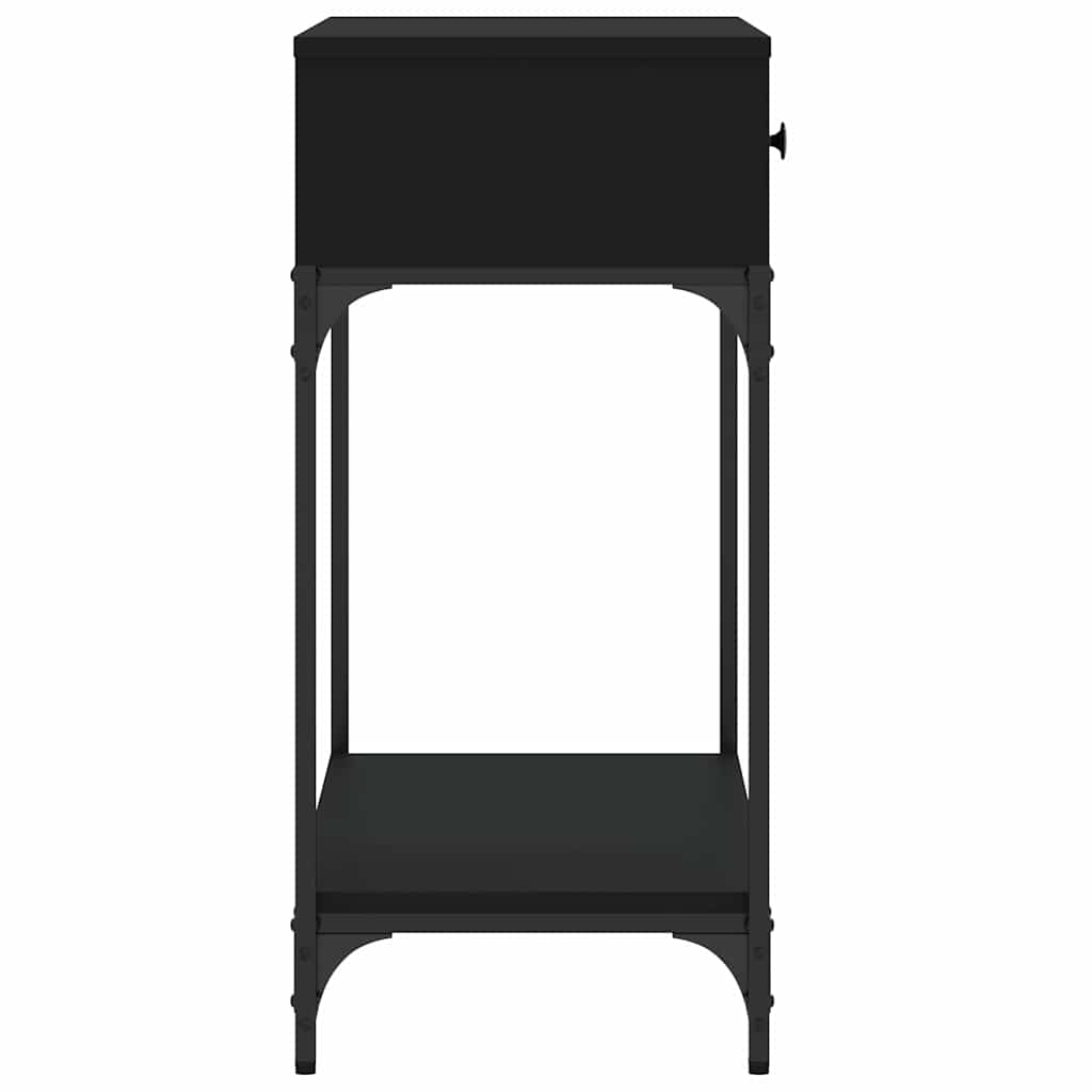 Konzolni stol crni 75 x 34,5 x 75 cm od konstruiranog drva
