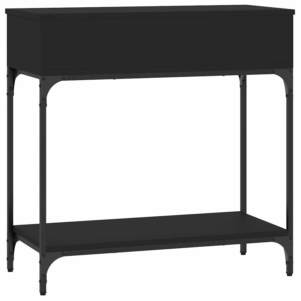 Konzolni stol crni 75 x 34,5 x 75 cm od konstruiranog drva
