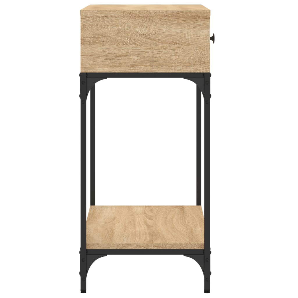 Konzolni stol boja hrasta 75 x 34,5 x 75 cm konstruirano drvo