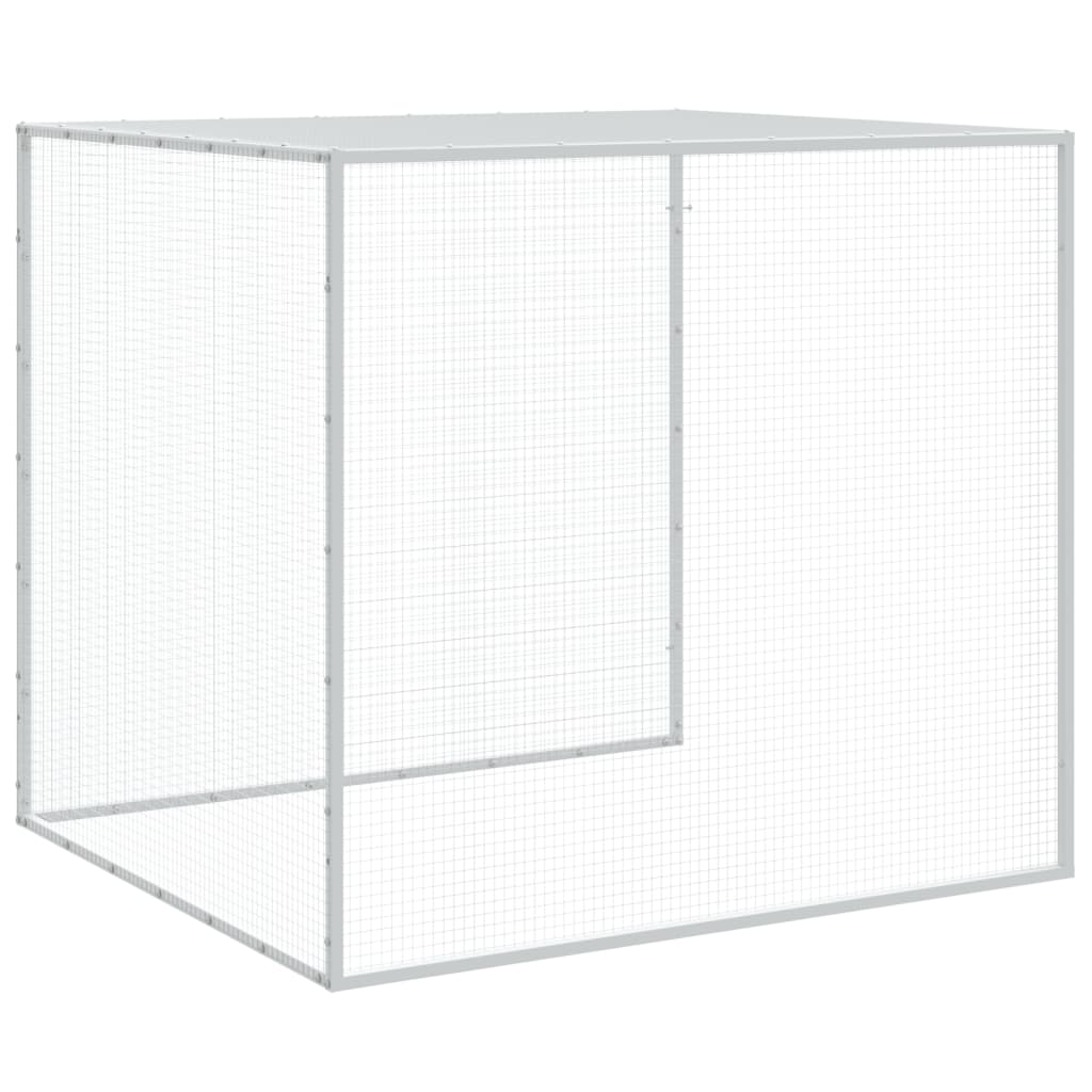 Kavez za kokoši s krovom antracit 203x98x90 cm pocinčani čelik