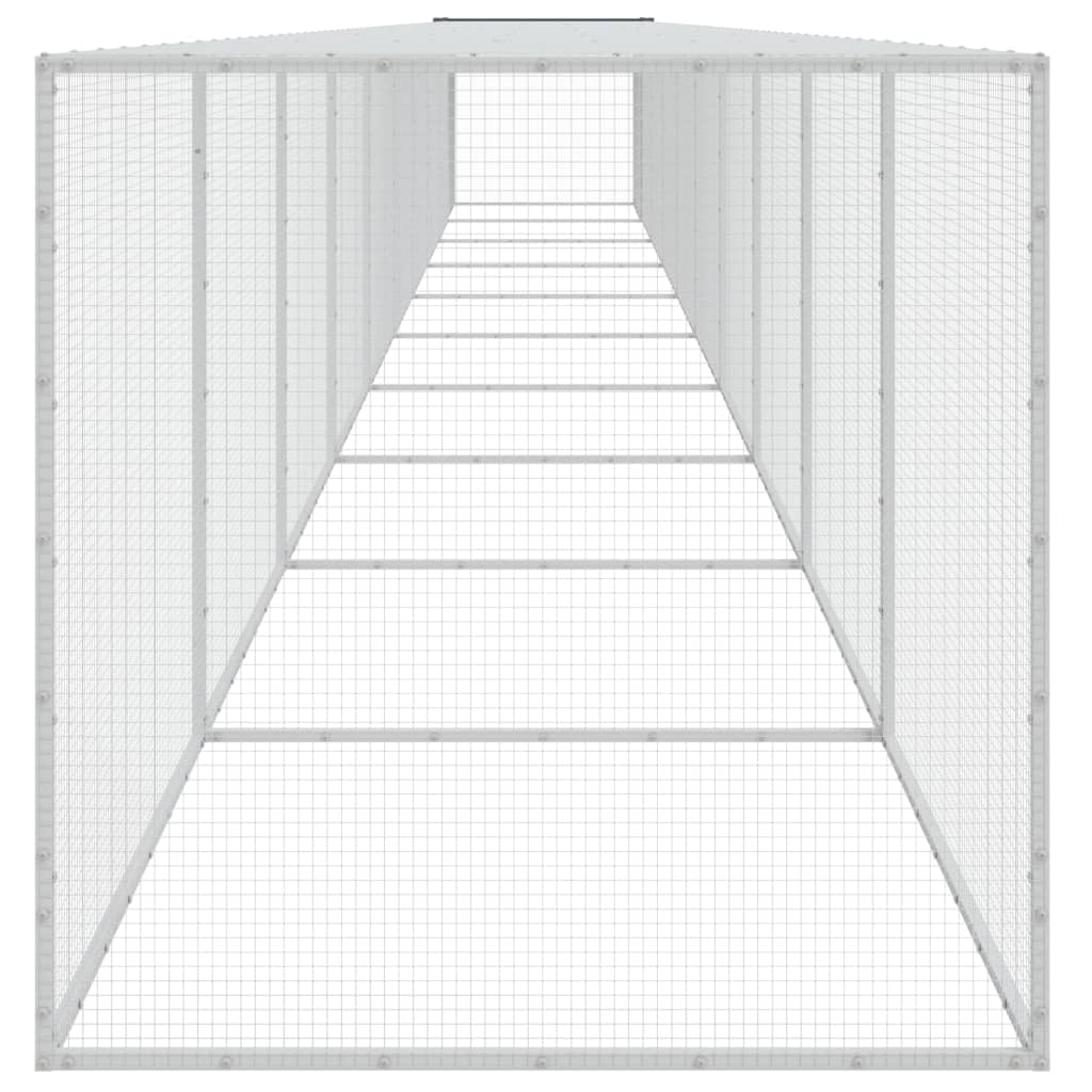 Kavez za kokoši s krovom antracit 1003x98x90 cm pocinčani čelik