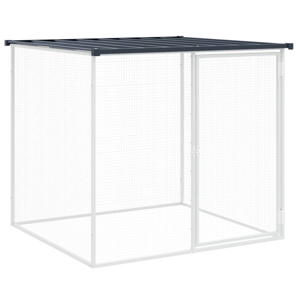 Kavez za kokoši s krovom antracit 1003x98x90 cm pocinčani čelik