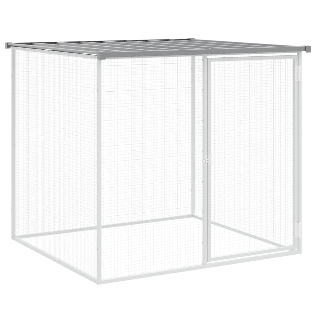 Kavez za kokoši s krovom svjetlosivi 803x98x90 cm čelični