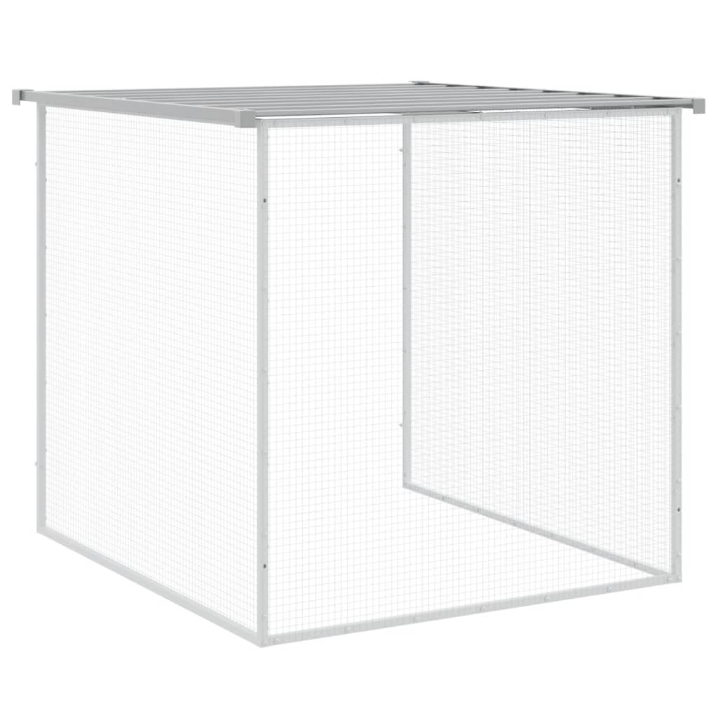 Kavez za kokoši s krovom svjetlosivi 803x98x90 cm čelični