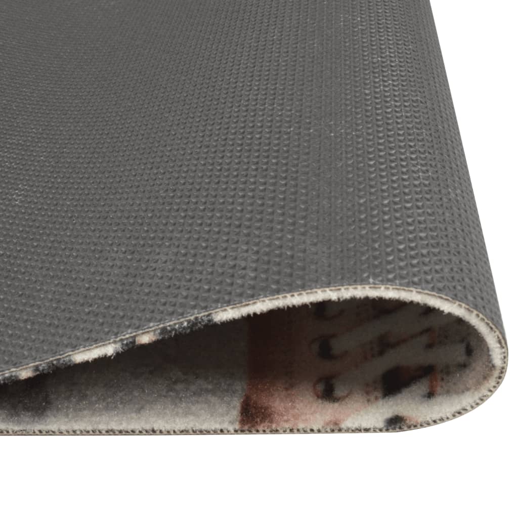 Kuhinjski tepih perivi s uzorkom cipela 60 x 180 cm baršunasti
