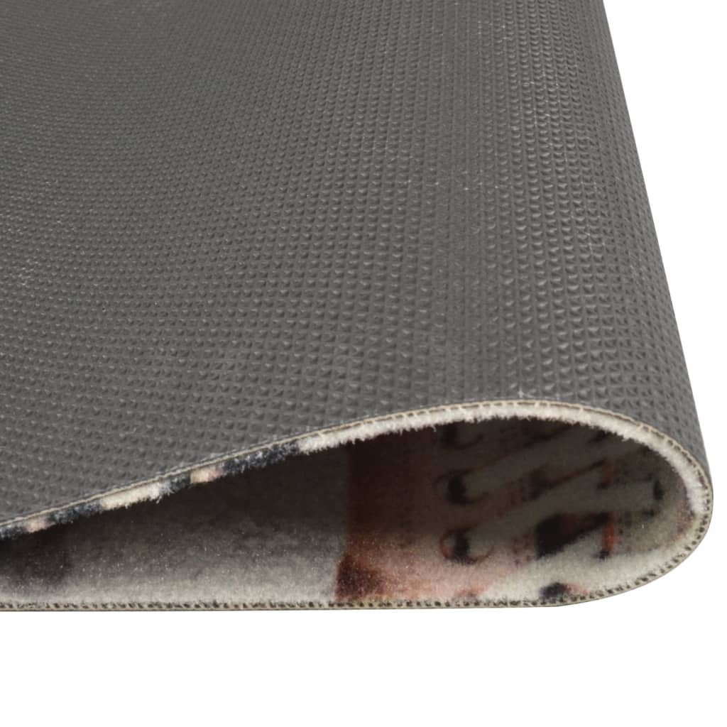 Kuhinjski tepih perivi s uzorkom cipela 60 x 300 cm baršunasti
