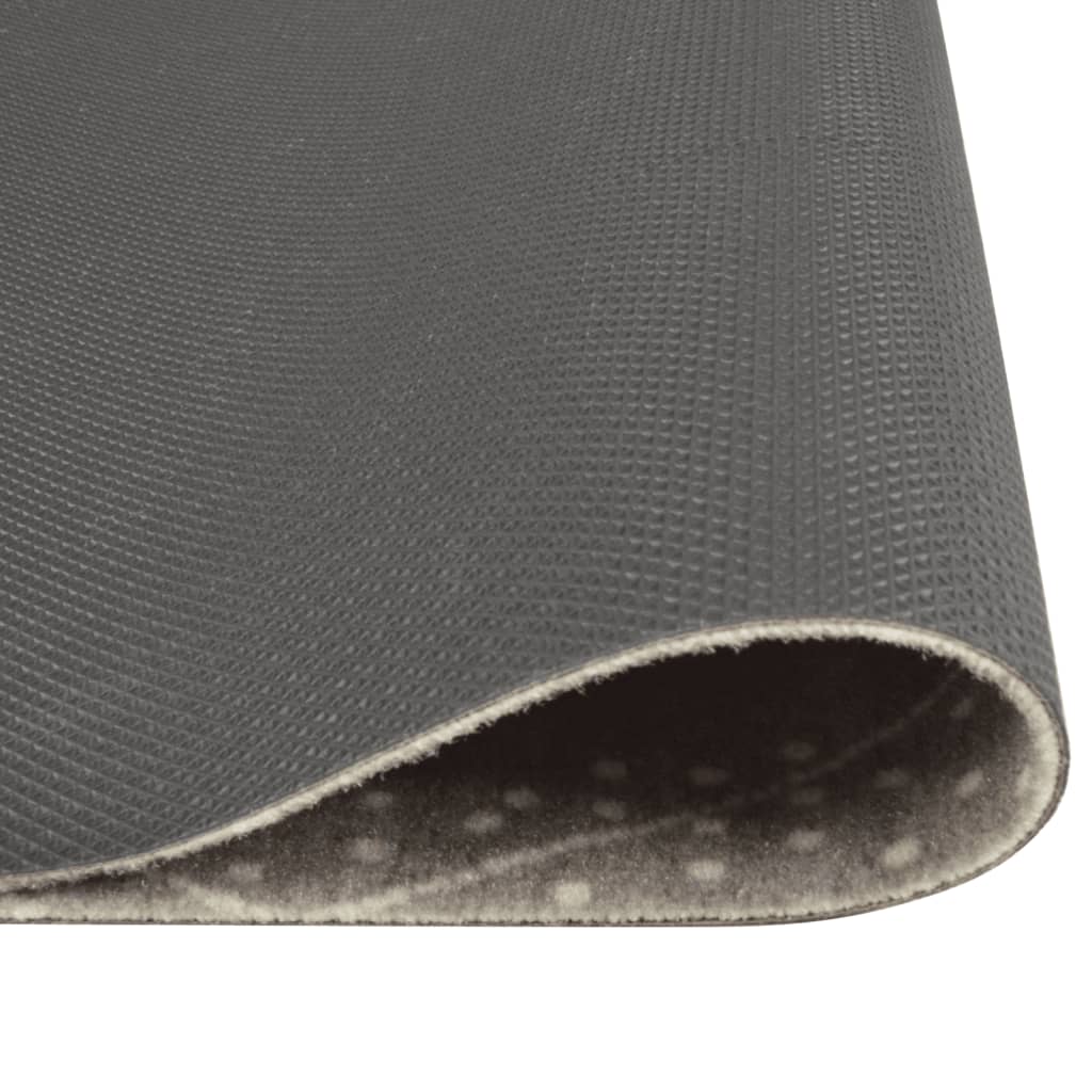 Kuhinjski tepih perivi s uzorkom rombova 45 x 150 cm baršunasti