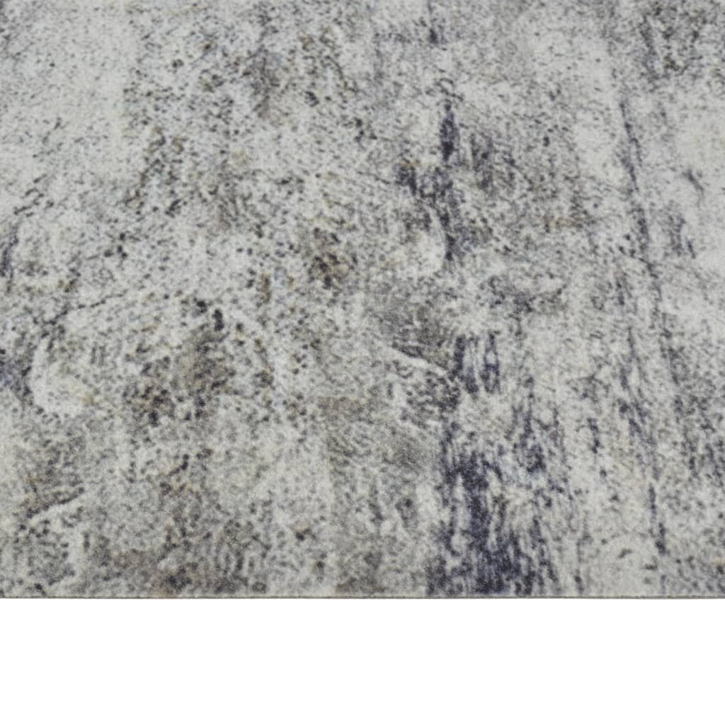 Kuhinjski tepih perivi s uzorkom betona 60 x 180 cm baršunasti