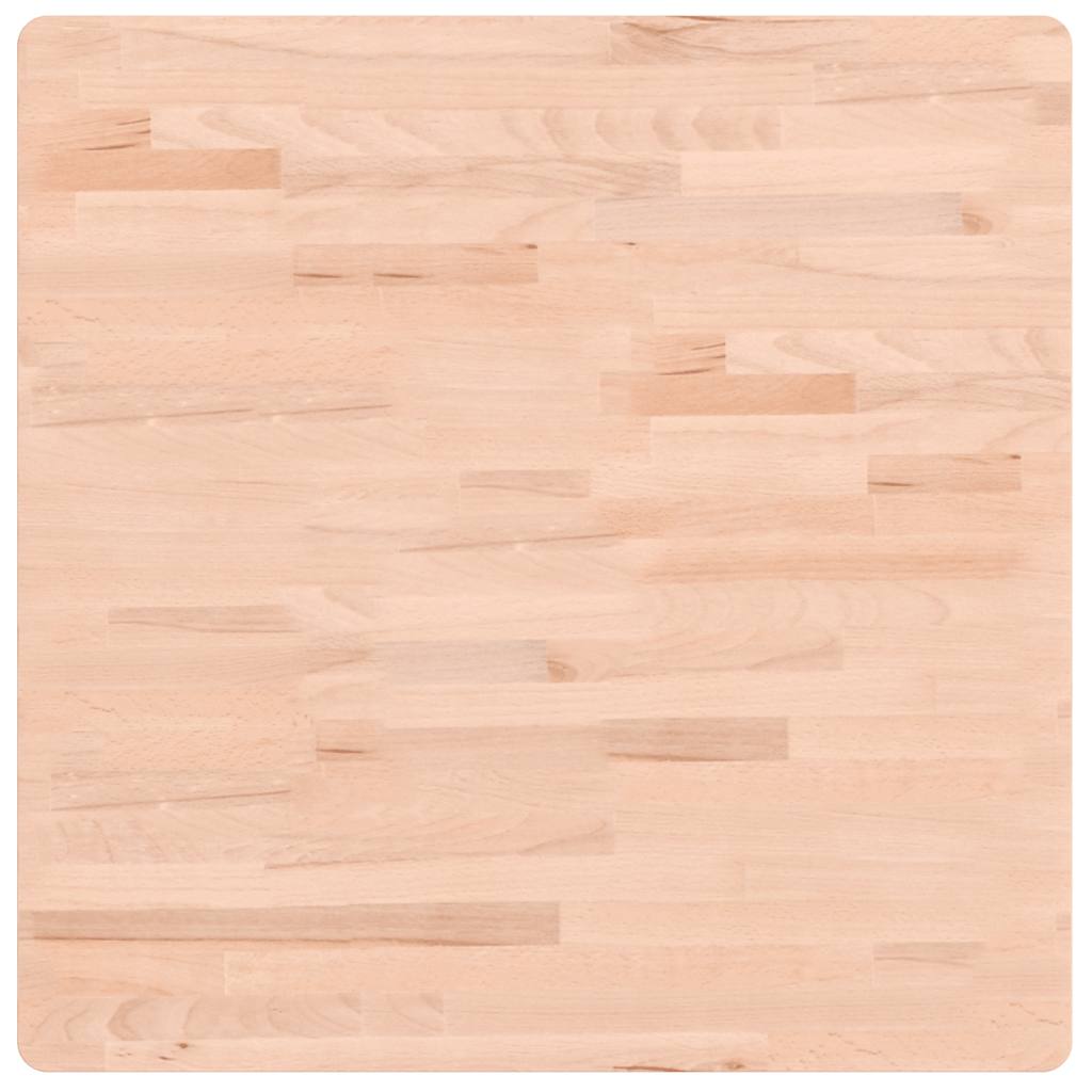 Stolna ploča 70 x 70 x 2,5 cm četvrtasta od masivne bukovine