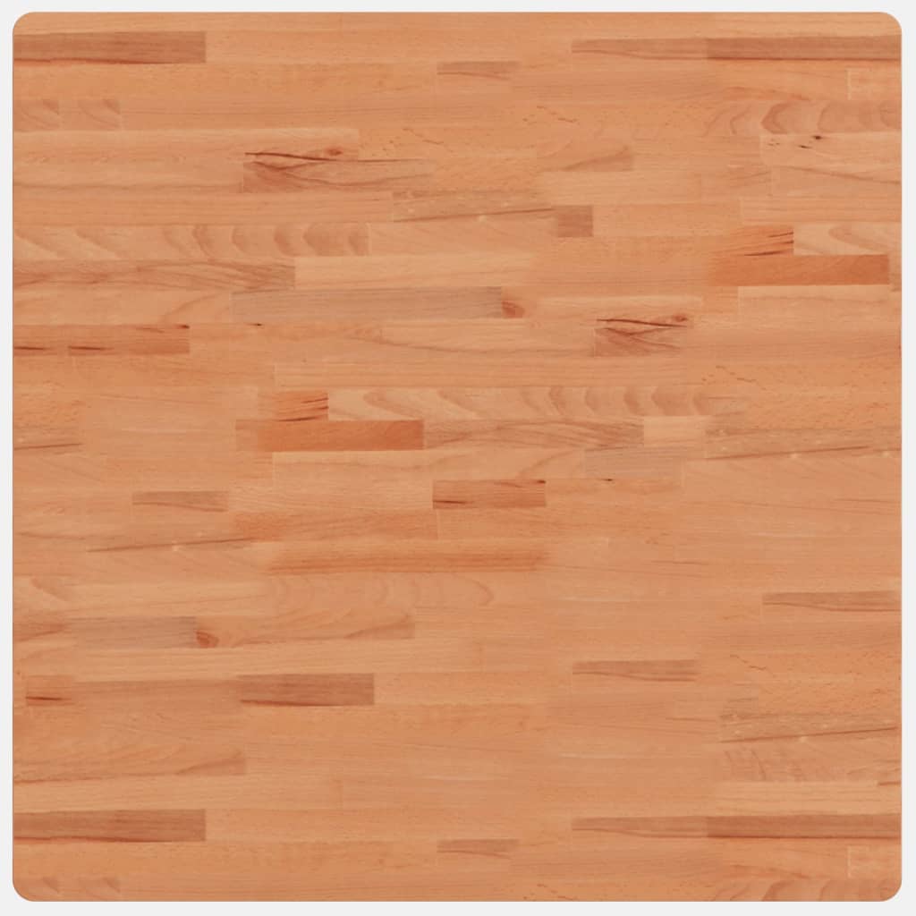 Stolna ploča 80 x 80 x 1,5 cm četvrtasta od masivne bukovine