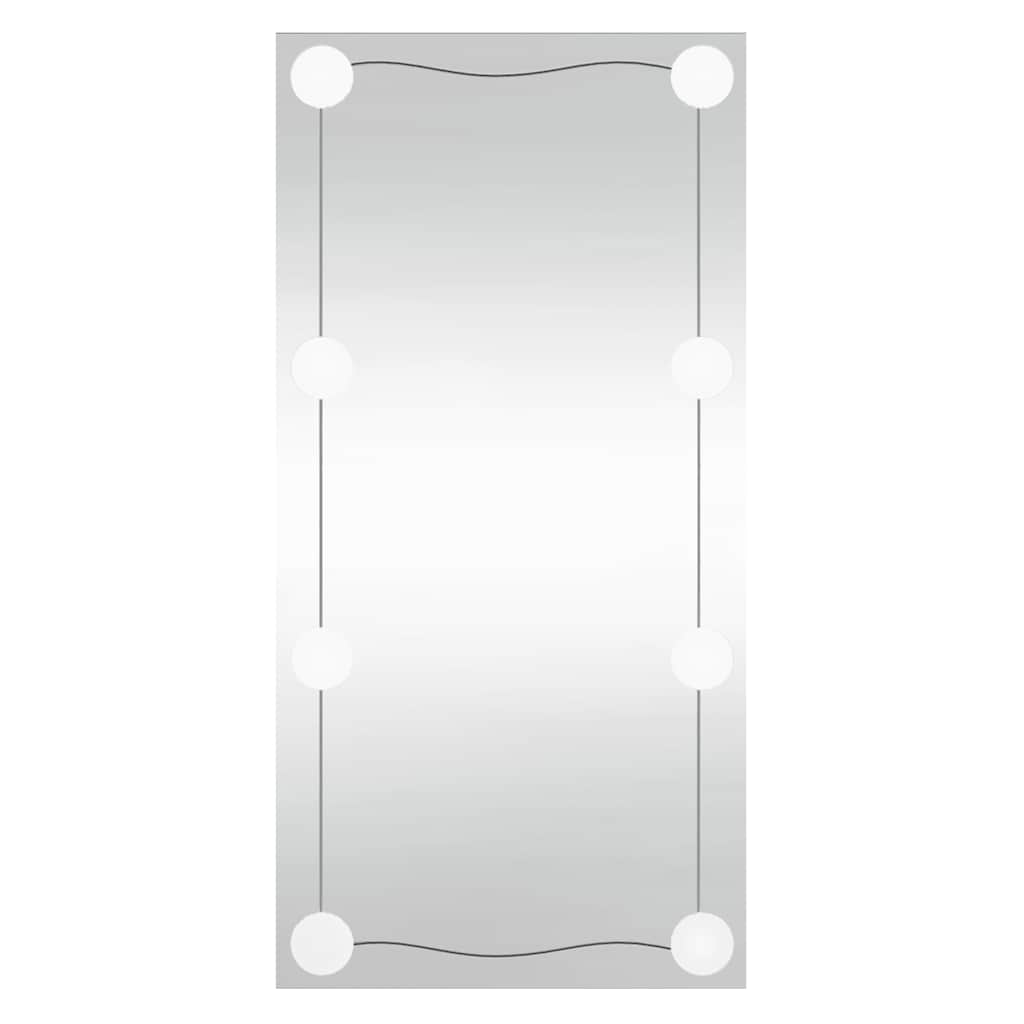 Zidno ogledalo s LED svjetlima 30 x 60 cm stakleno pravokutno