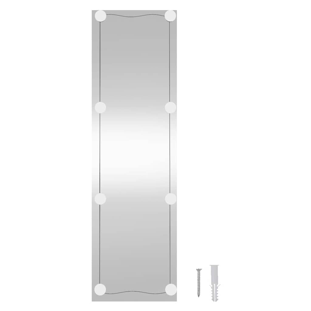 Zidno ogledalo s LED svjetlima 30 x 100 cm stakleno pravokutno