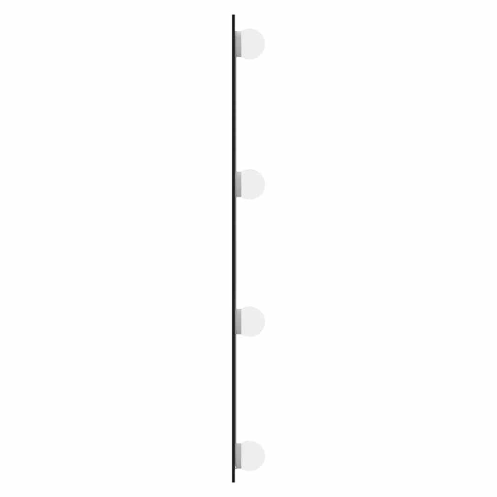 Zidno ogledalo s LED svjetlima 50 x 80 cm stakleno pravokutno