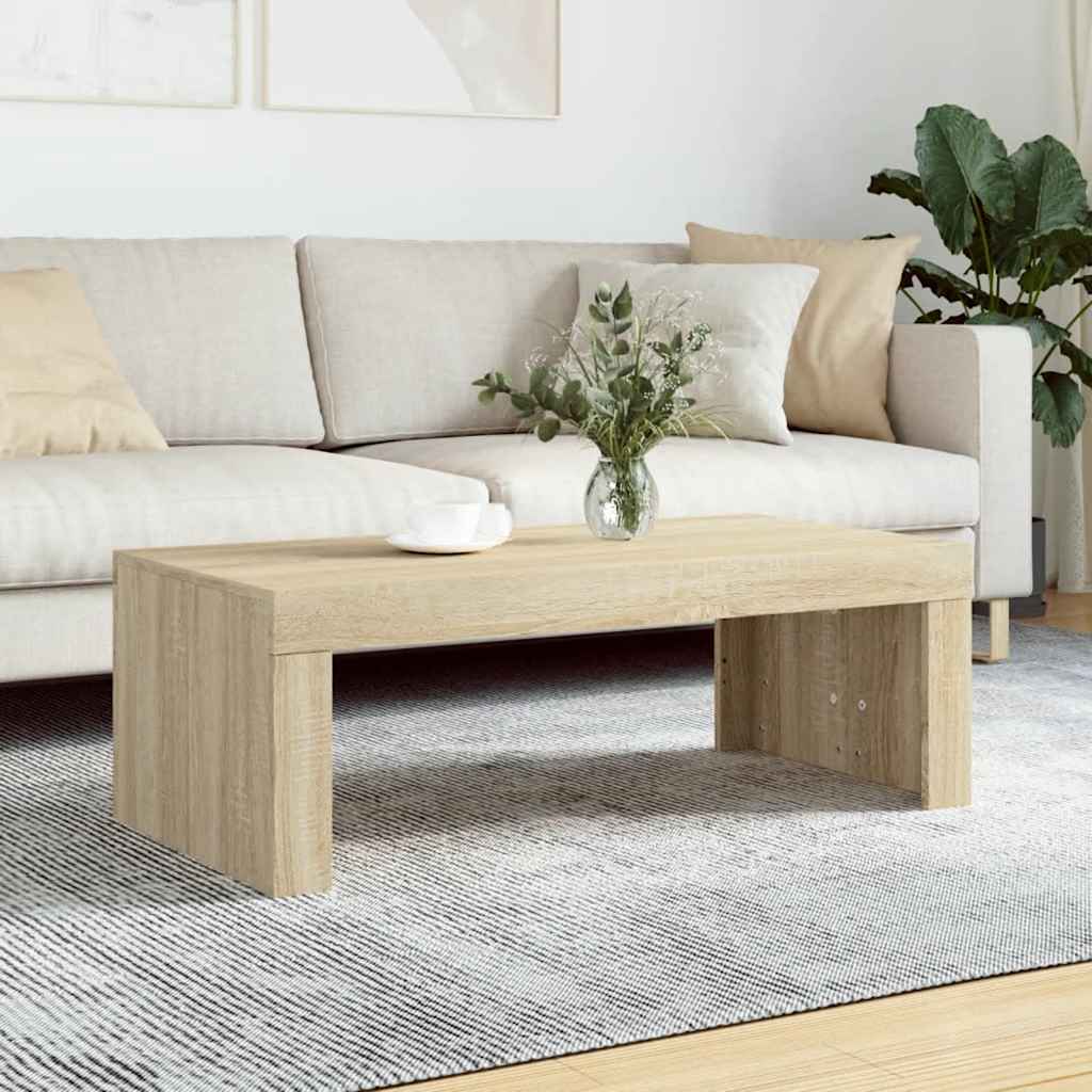 Stolić za kavu boja hrasta 102x50x36 cm konstruirano drvo
