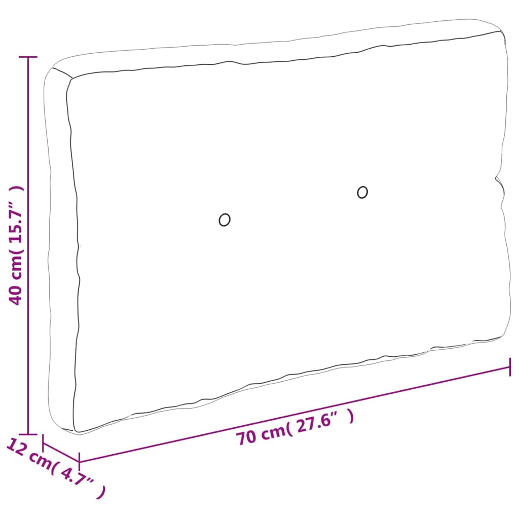 Jastuci za palete 7 kom višebojni od tkanine