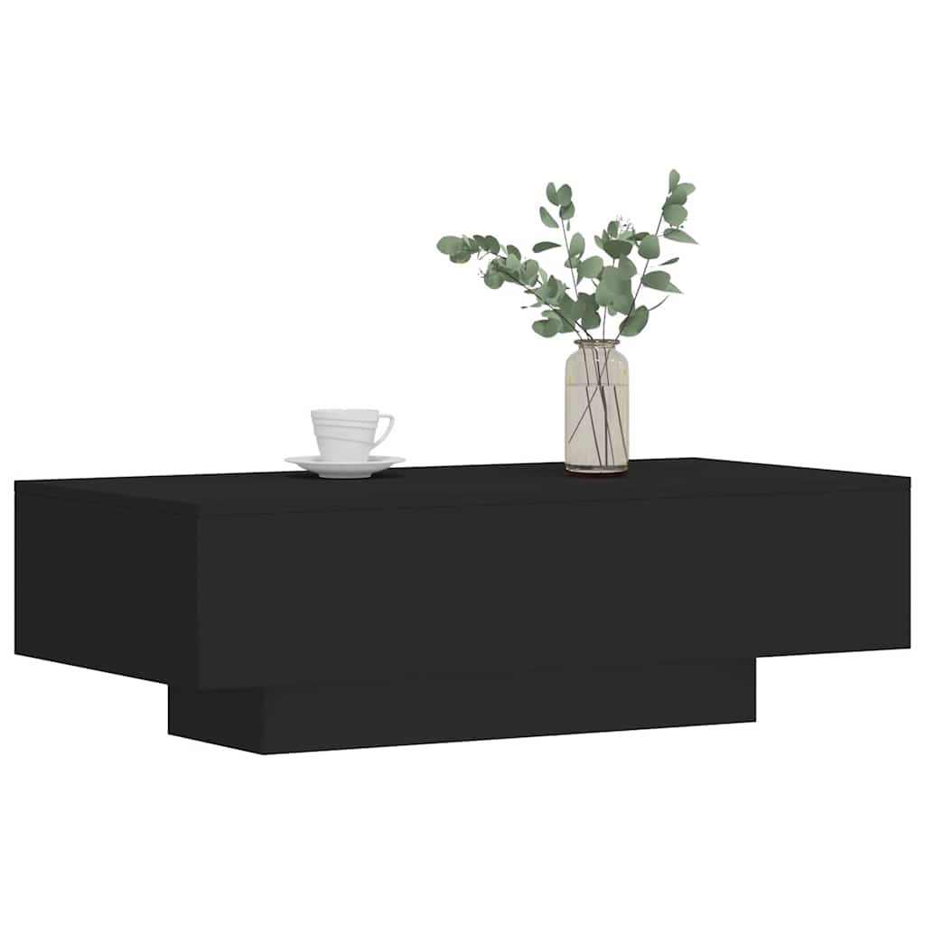 Stolić za kavu crni 100 x 49,5 x 31 cm od konstruiranog drva