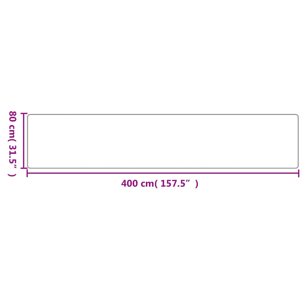 Tepih-staza s izgledom sisala platina 80 x 400 cm