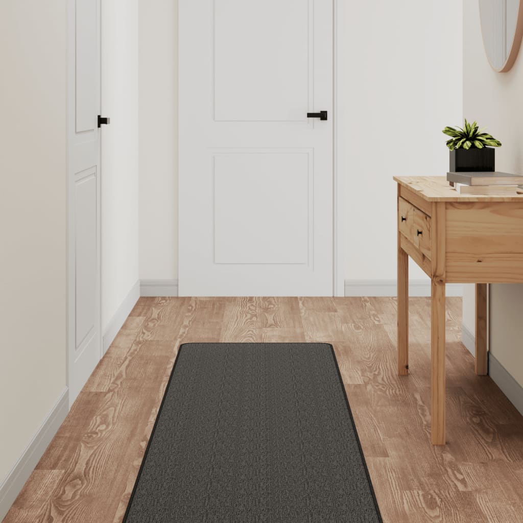 Tepih-staza s izgledom sisala antracit 50 x 250 cm