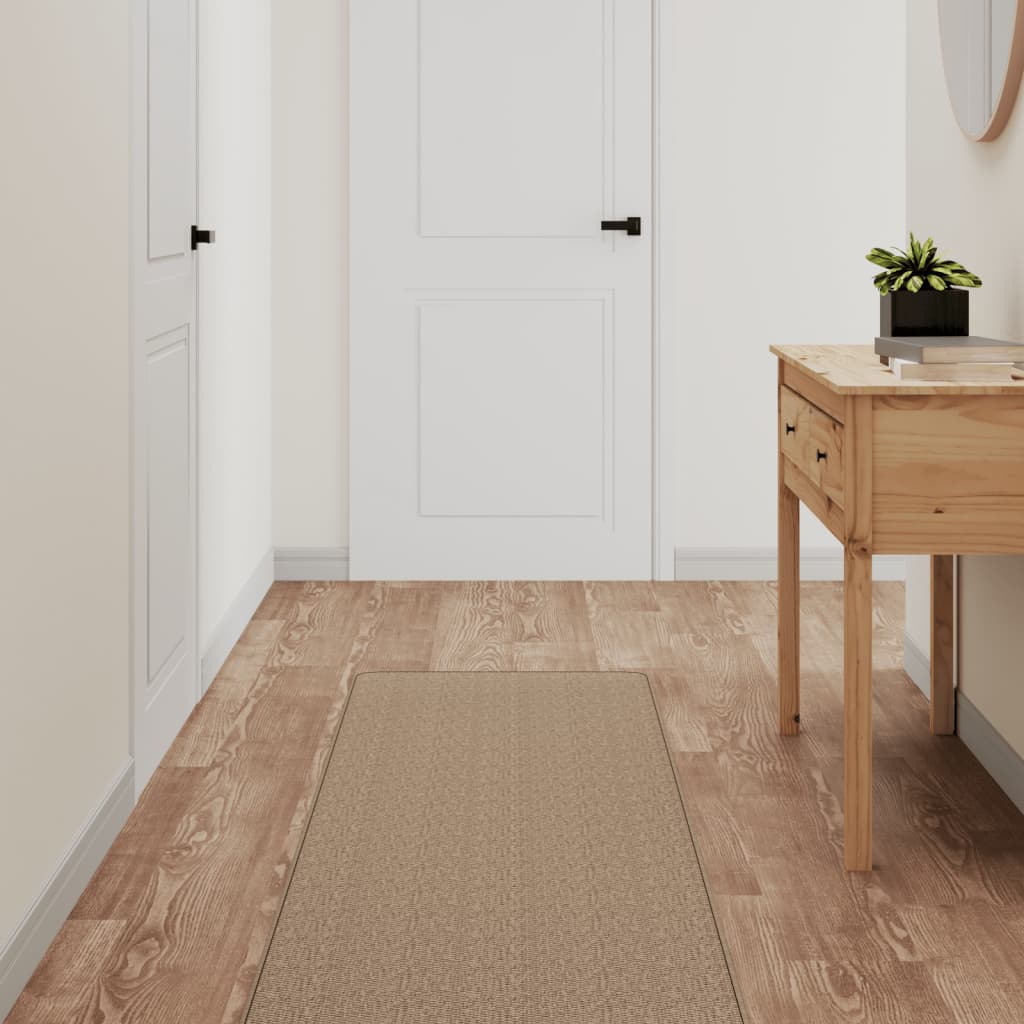 Tepih-staza s izgledom sisala boja pijeska 50 x 150 cm