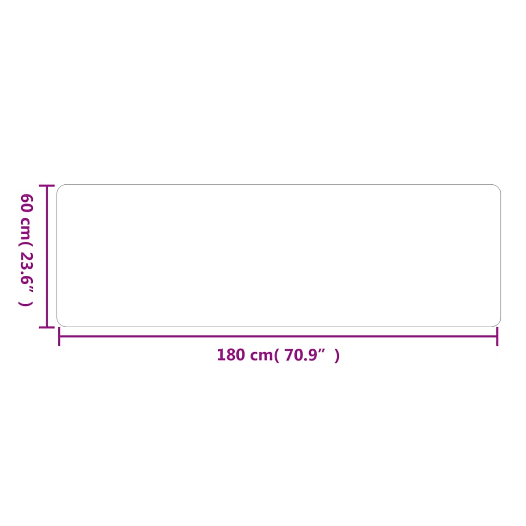 Dugi tepih sivi 60 x 180 cm