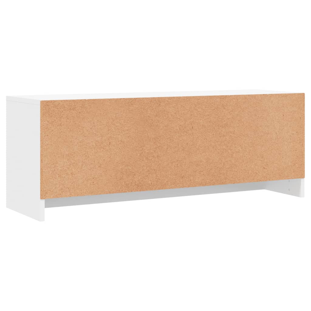 TV ormarić bijeli 102x30x37,5 cm od konstruiranog drva