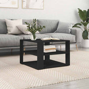 Stolić za kavu crni 58 x 58 x 40 cm od konstruiranog drva