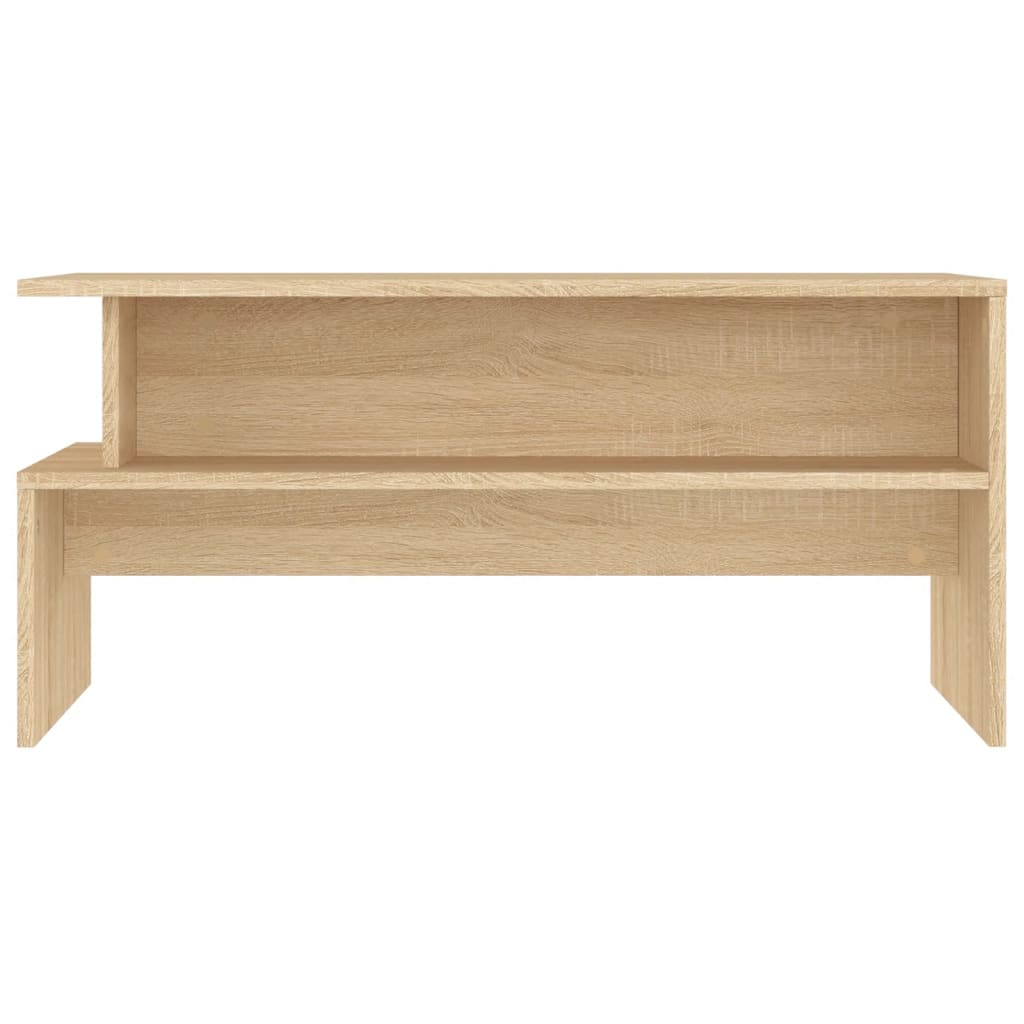 Stolić za kavu boja hrasta 90 x 55 x 42,5 cm konstruirano drvo