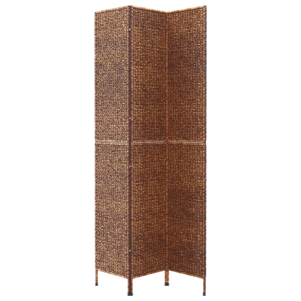 Sobna pregrada s 3 panela smeđa 122 x 180 cm od vodenog zumbula