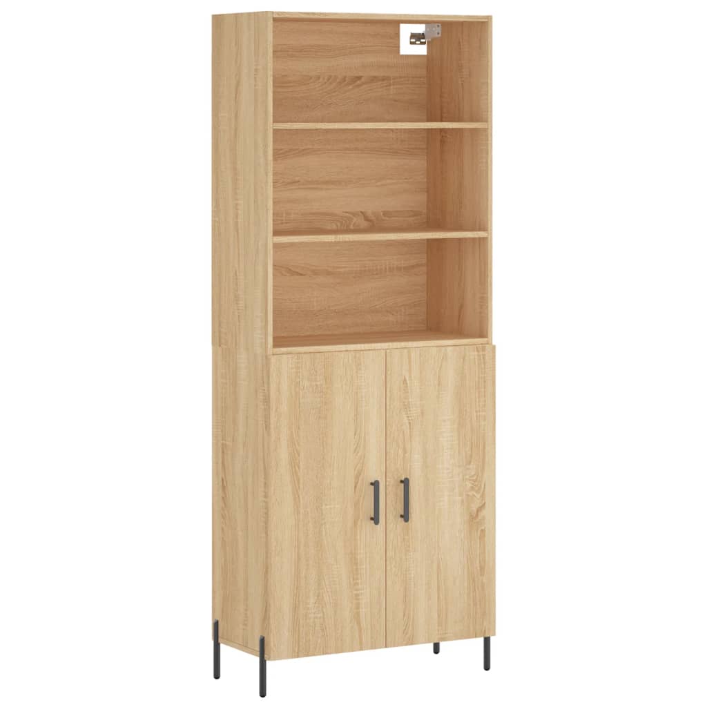 Visoka komoda hrasta sonome 69,5x34x180cm od konstruiranog drva
