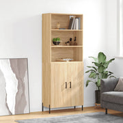 Visoka komoda hrasta sonome 69,5x34x180cm od konstruiranog drva