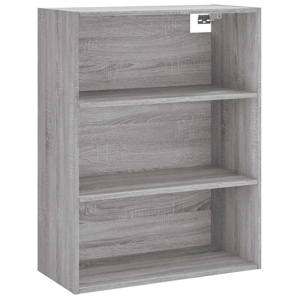 Visoka komoda siva sonome 69,5x34x180 cm od konstruiranog drva