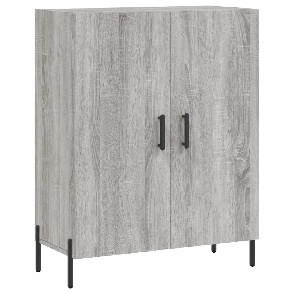 Visoka komoda siva sonome 69,5x34x180 cm od konstruiranog drva