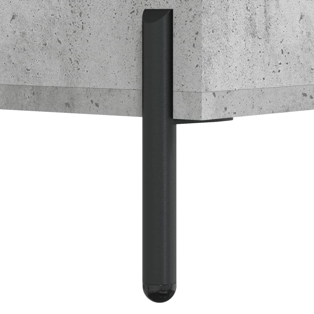 Visoka komoda siva betona 69,5x34x180 cm od konstruiranog drva