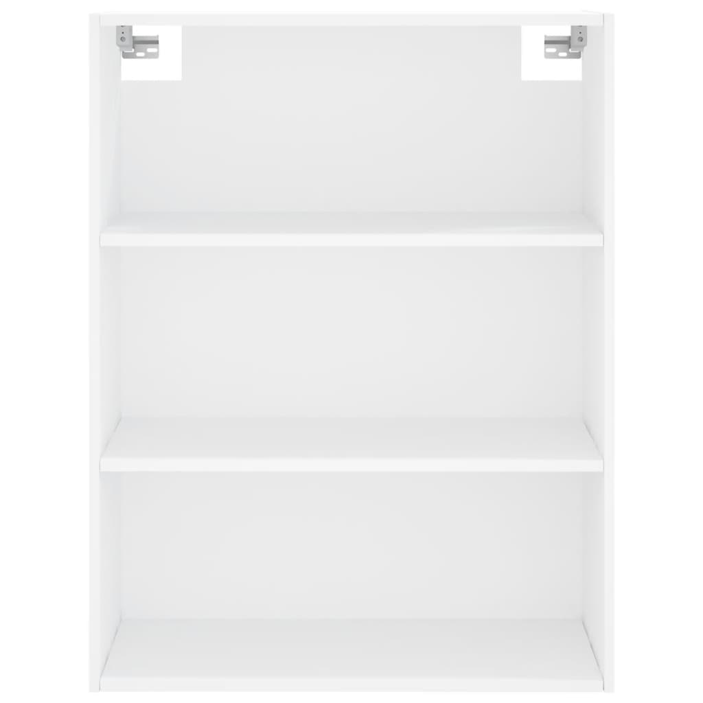 Visoka komoda bijela 69,5x34x180 cm konstruirano drvo