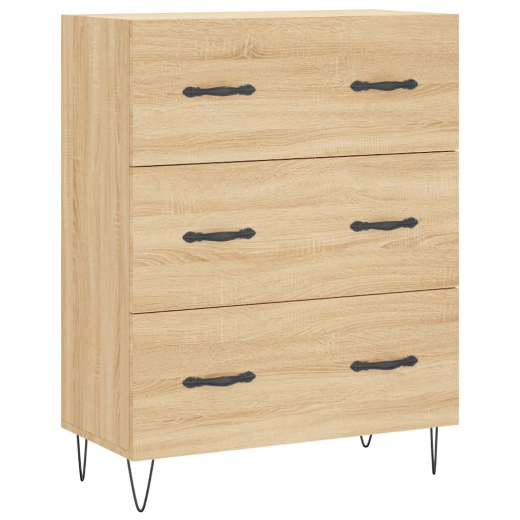 Visoka komoda hrasta sonome 69,5x34x180cm od konstruiranog drva