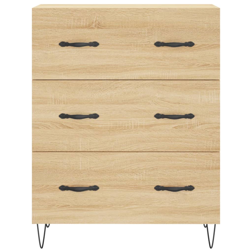 Visoka komoda hrasta sonome 69,5x34x180cm od konstruiranog drva