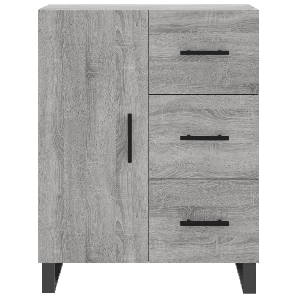 Visoka komoda siva sonome 69,5x34x180 cm od konstruiranog drva