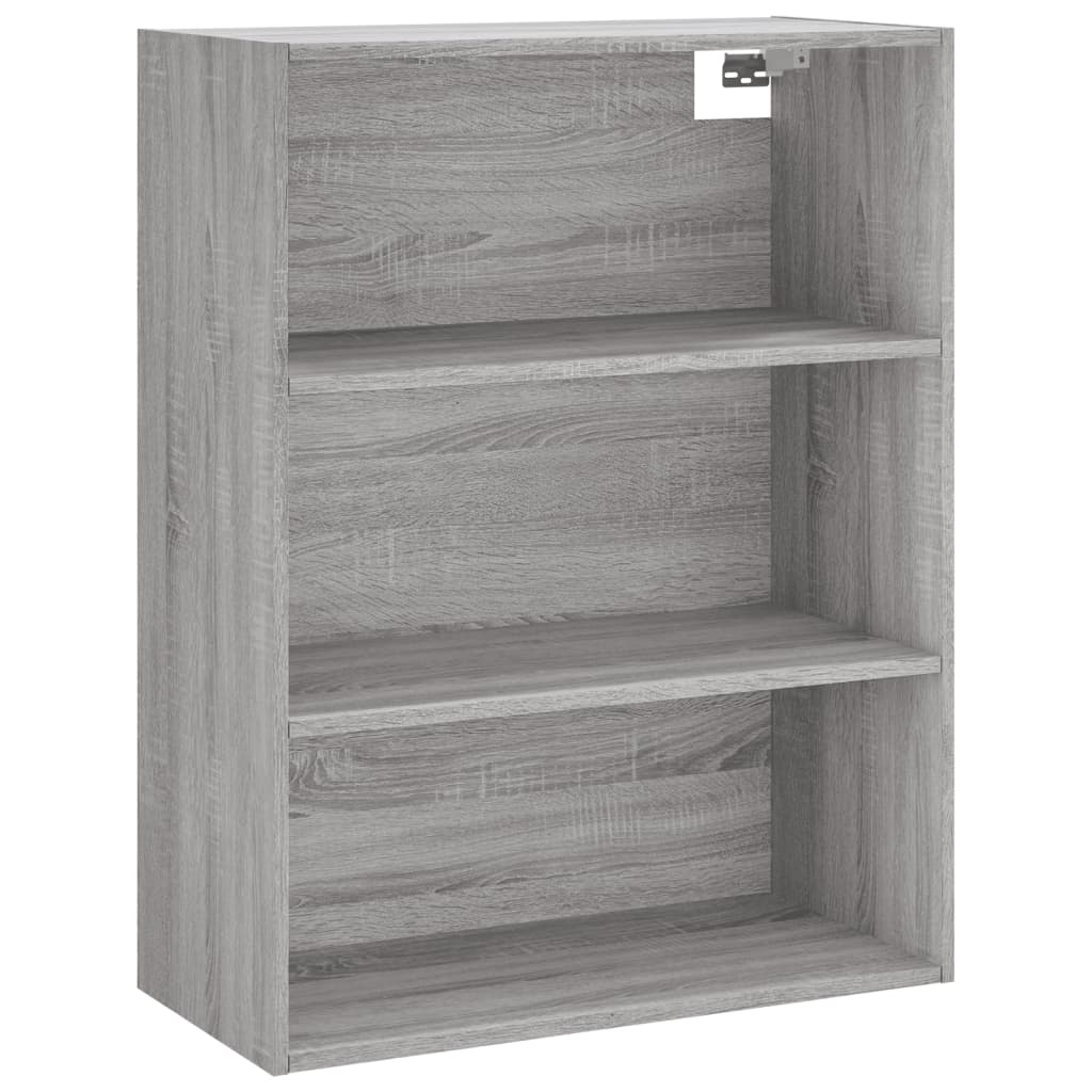 Visoka komoda siva sonome 69,5x32,5x180 cm konstruirano drvo